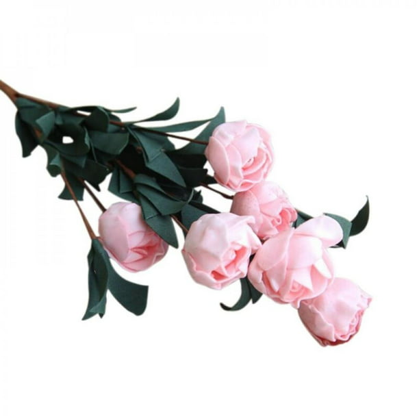 Bouquet Rose Decor Artificial Flower Home Decor Imitation Fake Flower 6 Heads